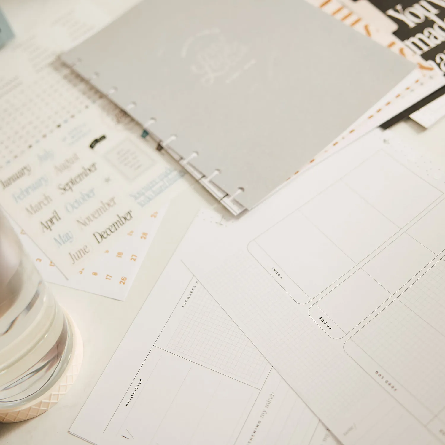 Happy Planner Haven & Heart Fitness recharge agenda Classic 6 mois sport