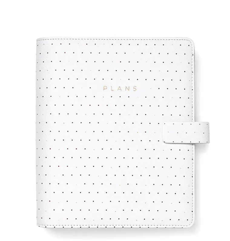 Filofax Moonlight Organiser A5 agenda à anneaux blanc