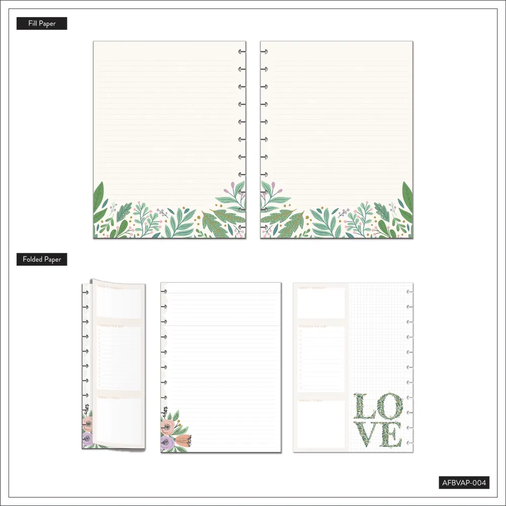 Happy Planner Garden Wedding pack accessoires Big mariage