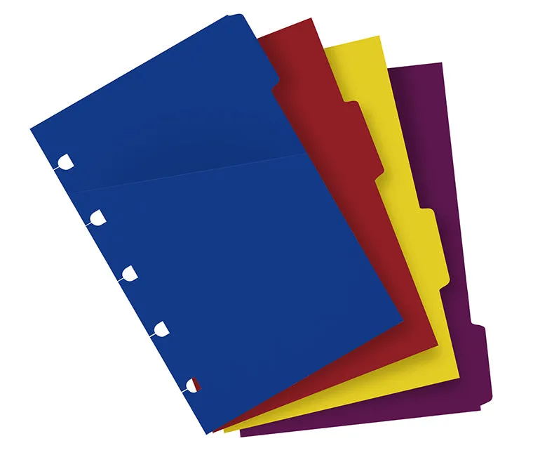Filofax Notebook Pocket intercalaires multicolores 6 pièces