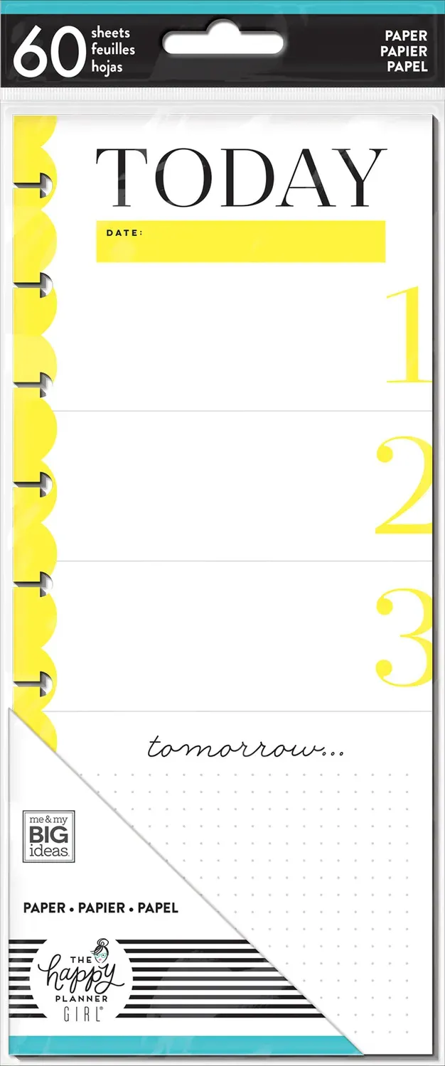 Happy Planner Classic Today papier demi-feuille 60
