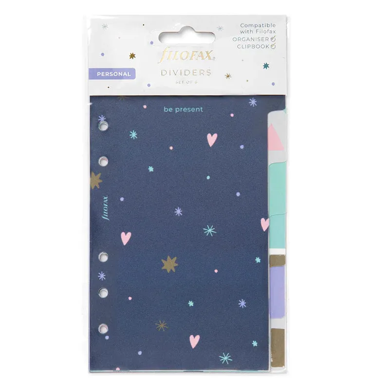 Filofax Good Vibes Personal intercalaires x6 plastique