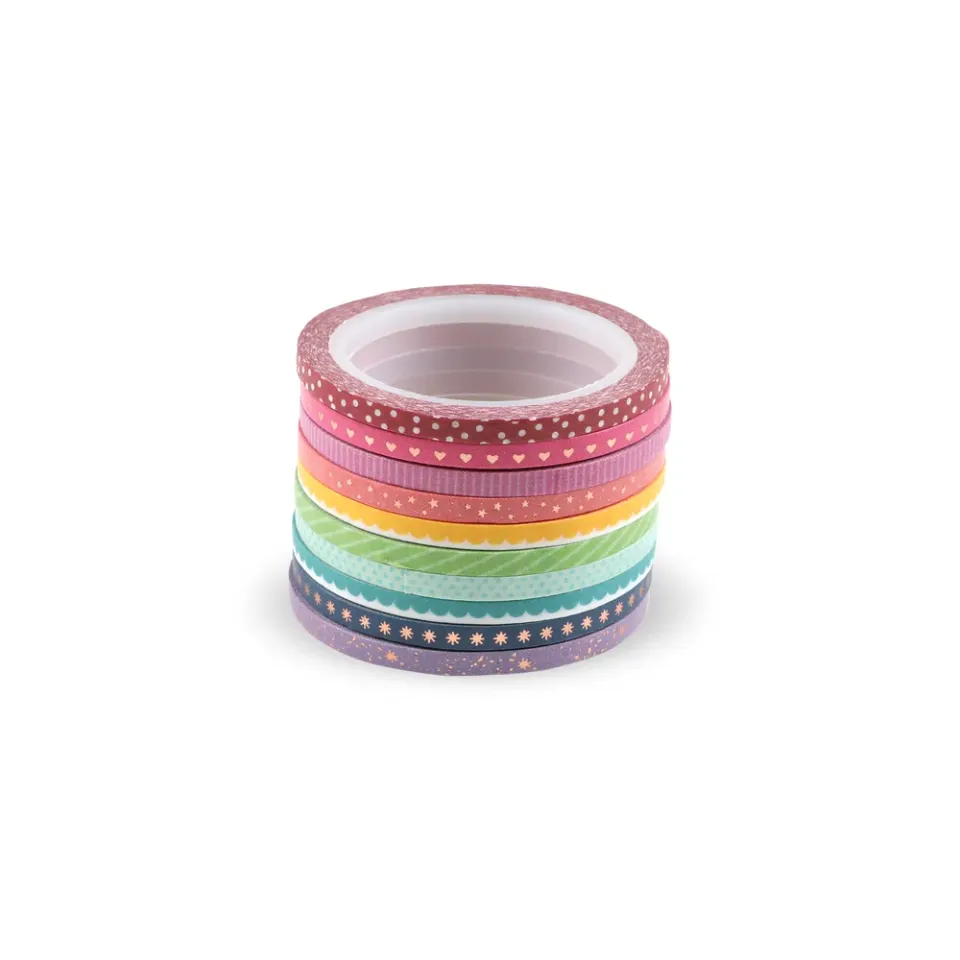 Me & my big ideas ROYGBIV masking tape fin arc-en-ciel x10