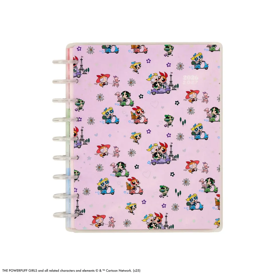 Happy Planner Powerpuff Girls 2026-2027 agenda Classic dashboard 12 mois