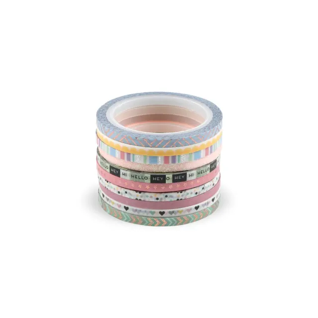 Happy Planner Pastel washi tape fin x10 rouleaux 3 mm