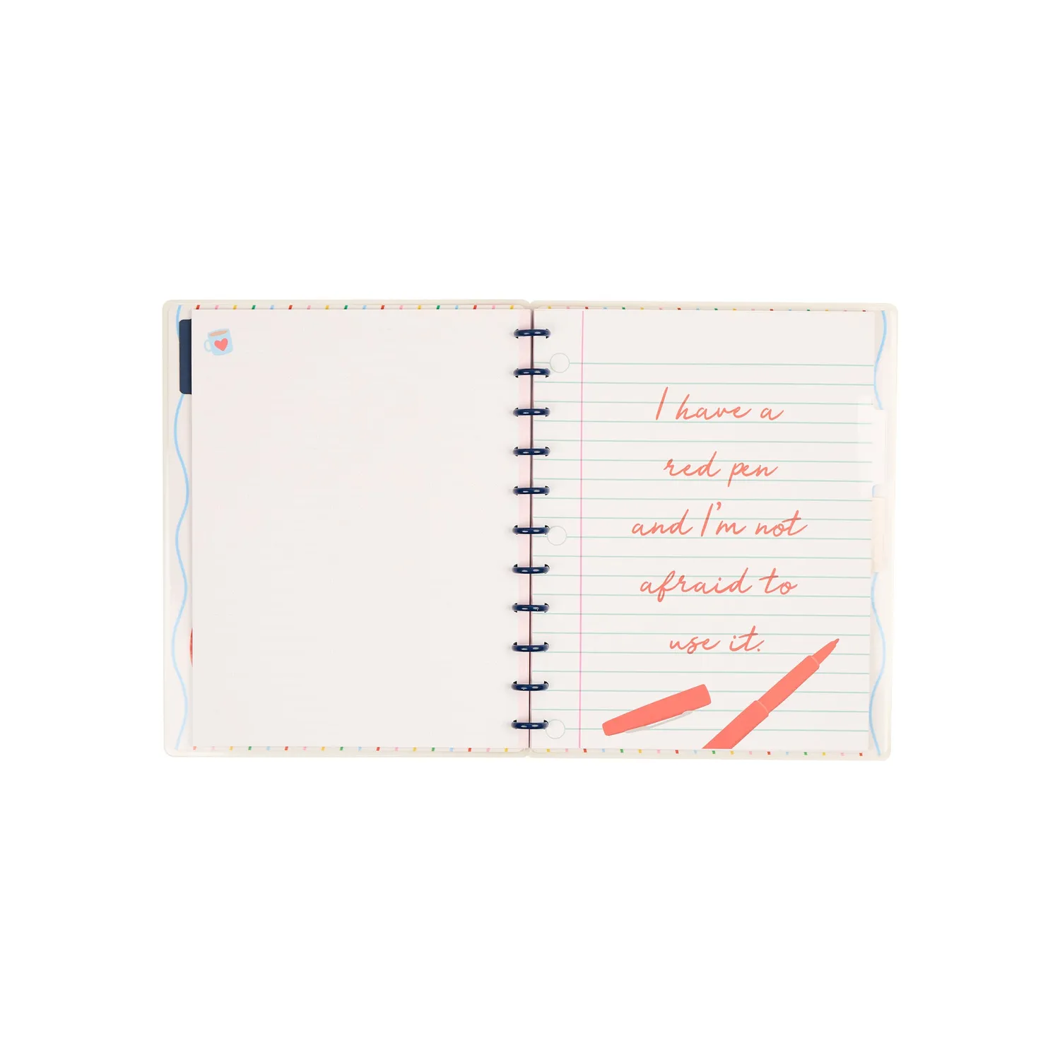 Happy Planner Live Love Teach carnet big pointillé ligné 60 feuilles