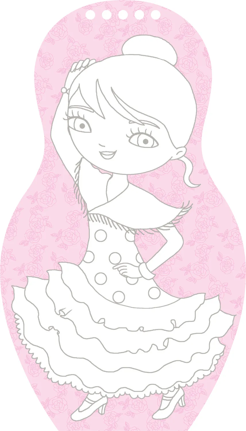 Frigobloc Minimiki Danses du monde carnet créatif stickers