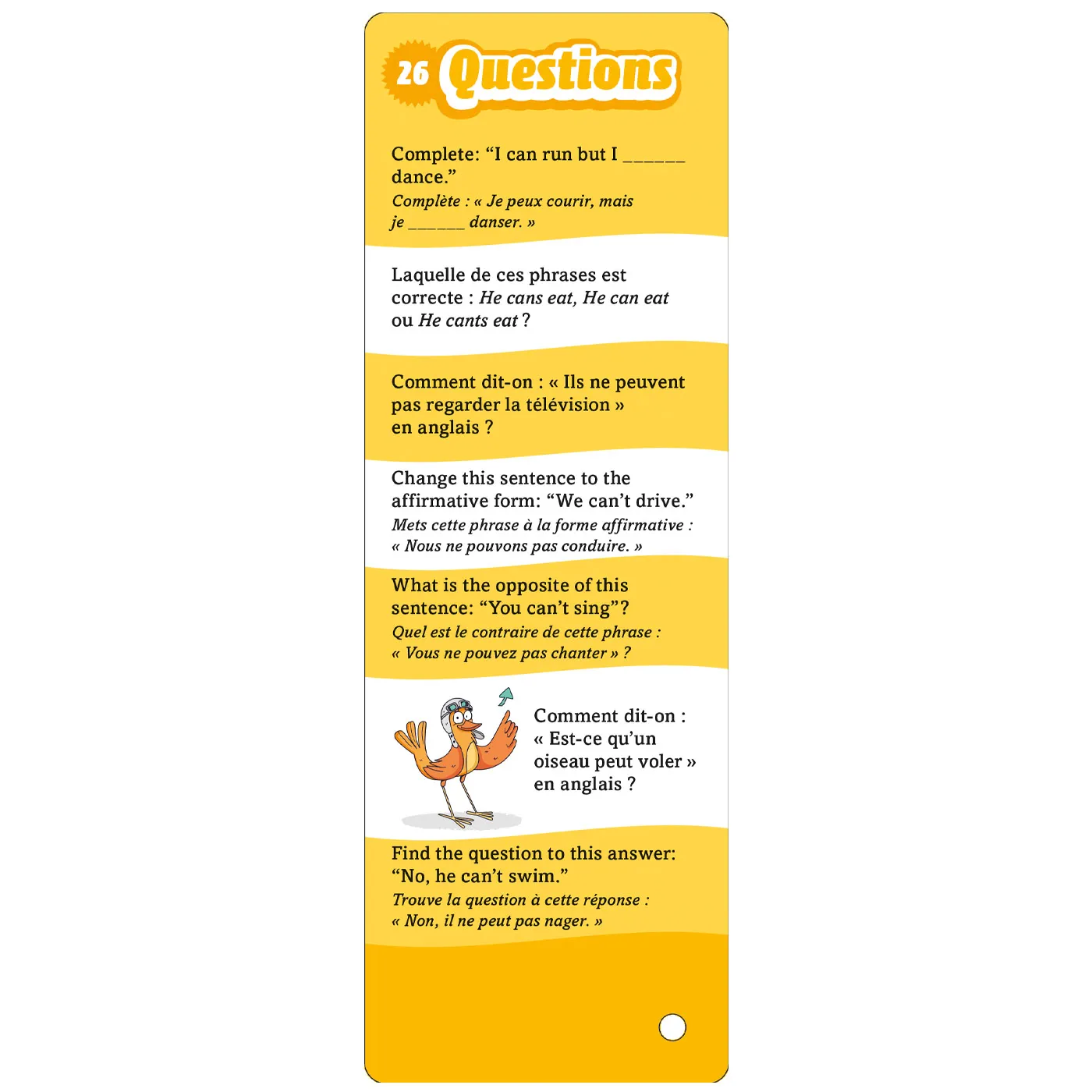 Frigobloc Incollables Révise ton anglais éventails 7-12 ans quiz