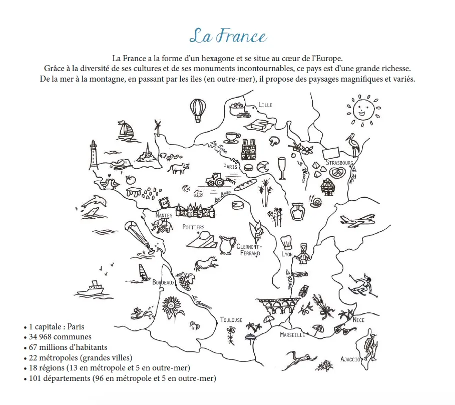 Frigobloc Ma pochette France cartes à gratter et coloriages