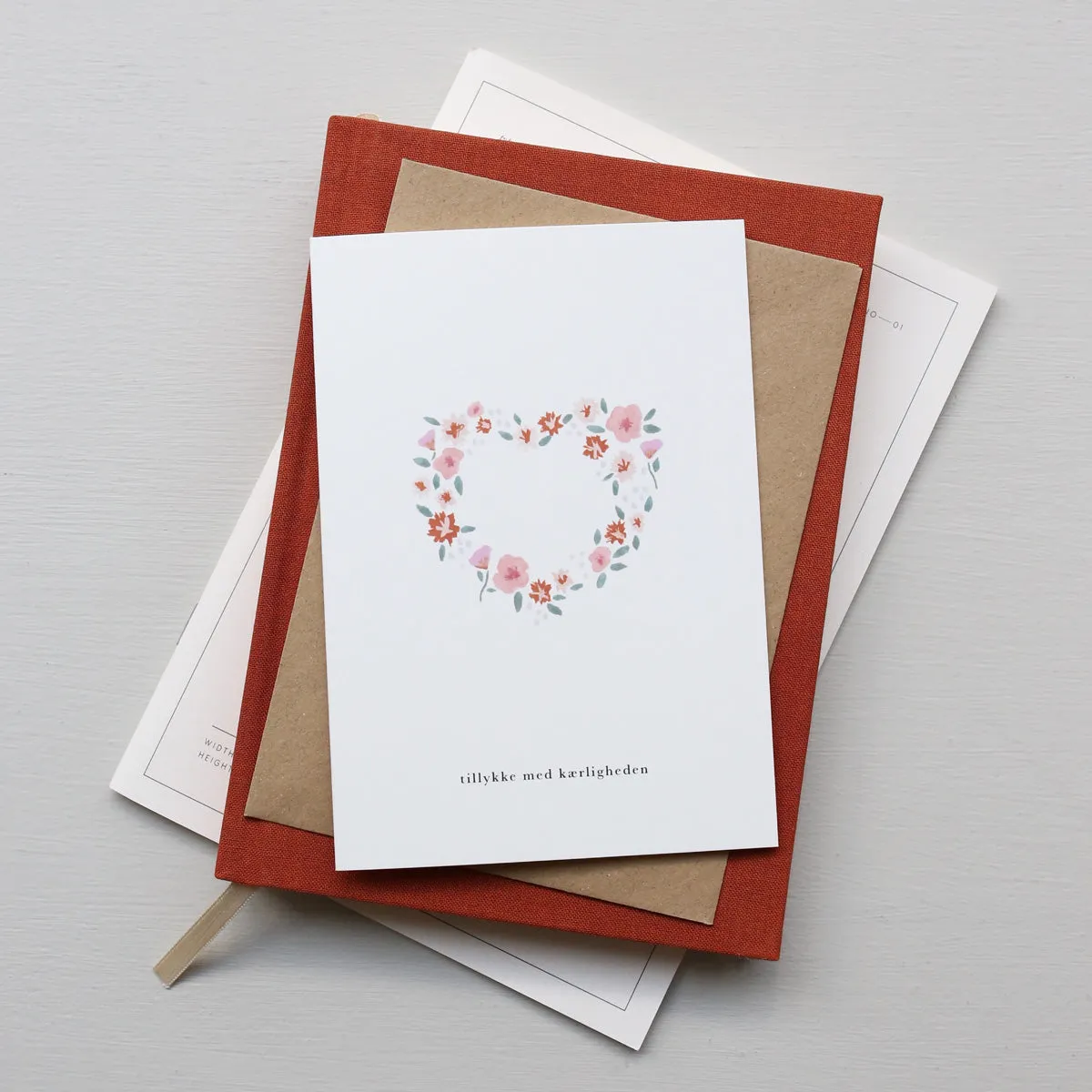Kartotek Kærlighedskrans carte mariage amour
