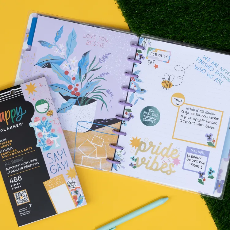 Happy Planner Blooming With Pride carnet stickers 30 planches 488