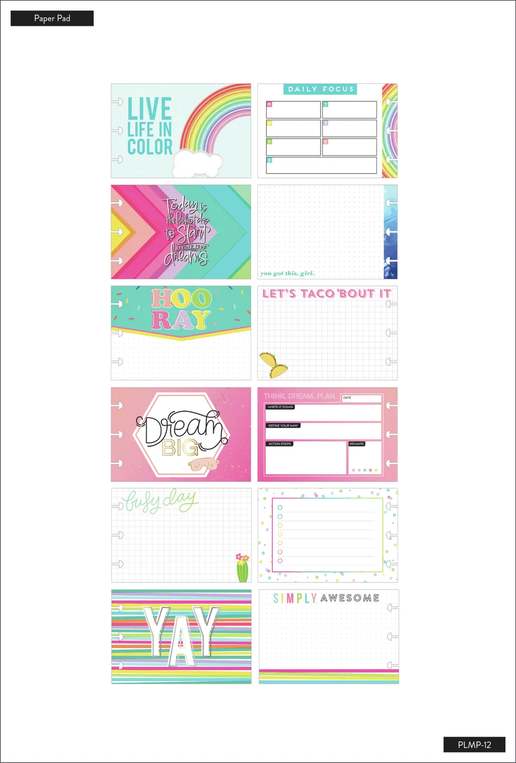 Happy Planner Brights multipack accessoires 463 pièces