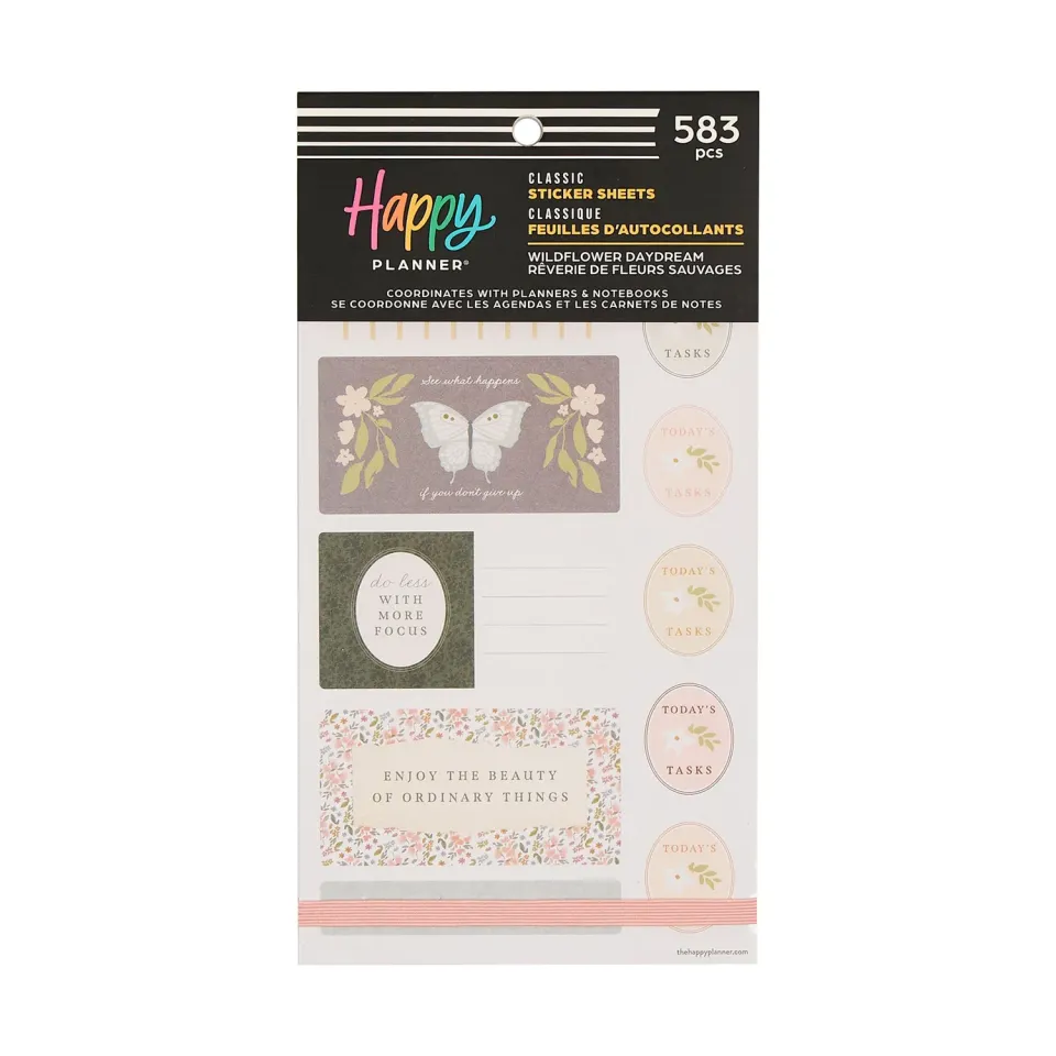 Happy Planner Wildflower Daydream value pack stickers floral