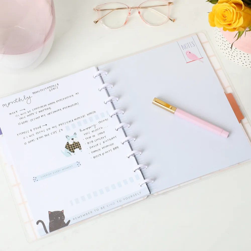 Happy Planner Cozy Pet Critters carnet Classic dot 60