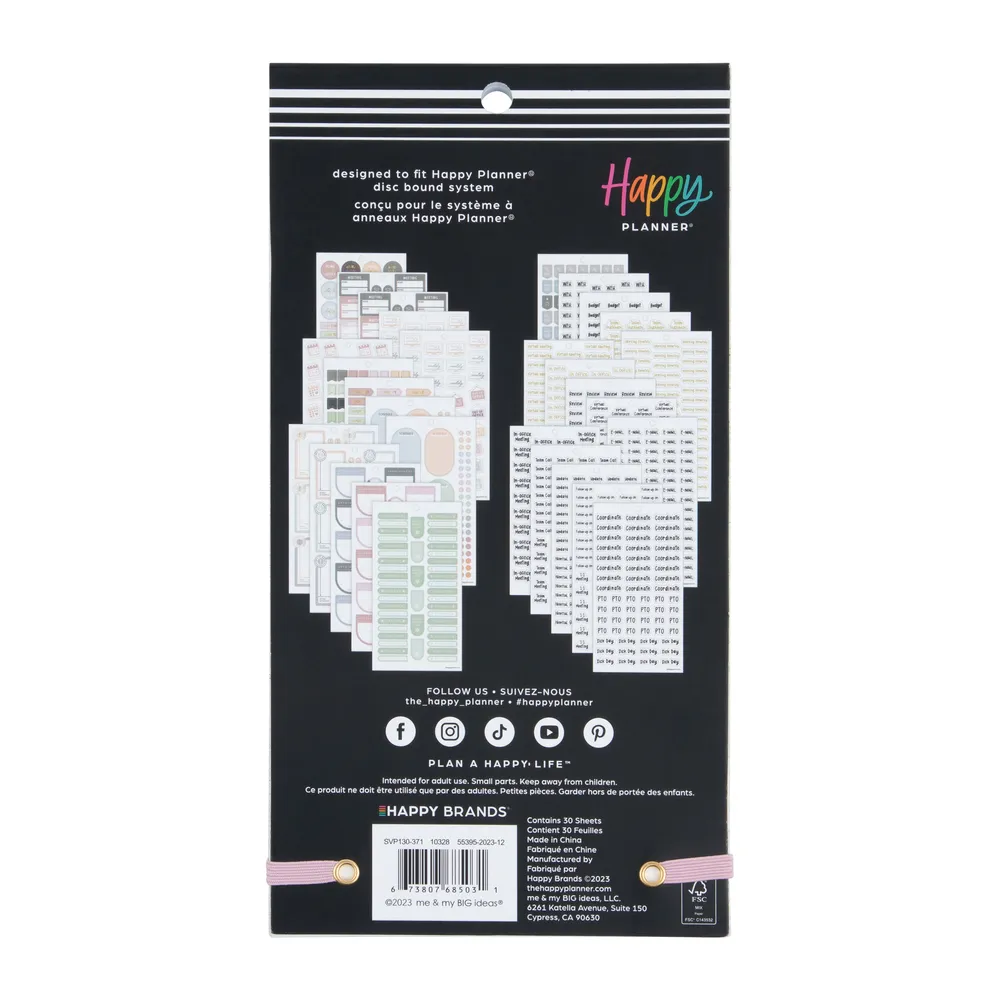 Happy Planner Working Days stickers bureau 1579
