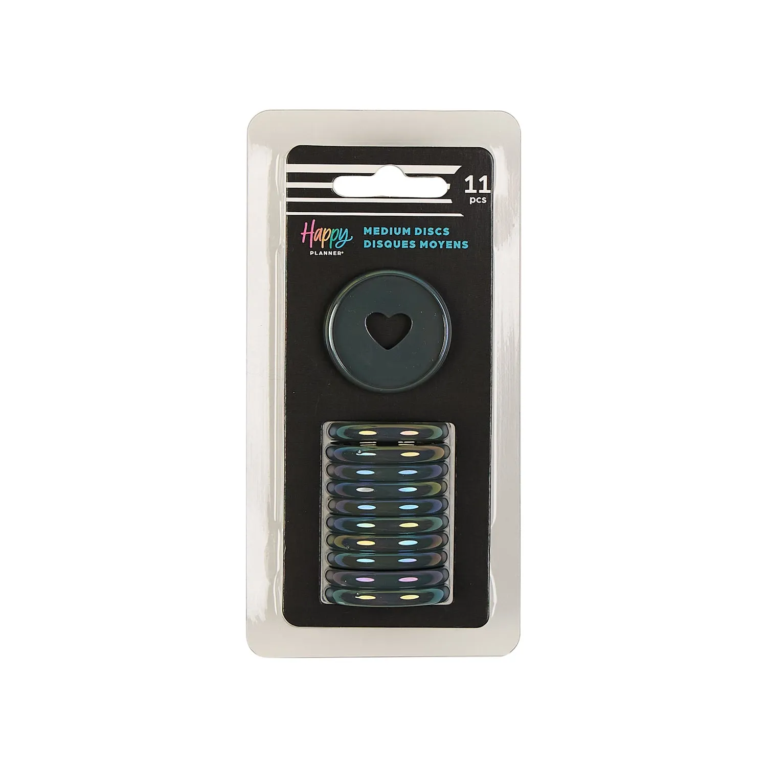 Happy Planner Iron Iridescence disques plastique Medium iron