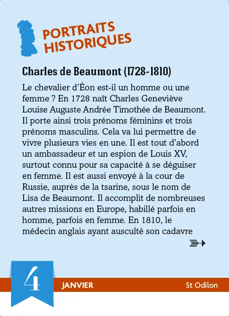 Frigobloc Mystères de l'Histoire calendrier 365 jours à bloc