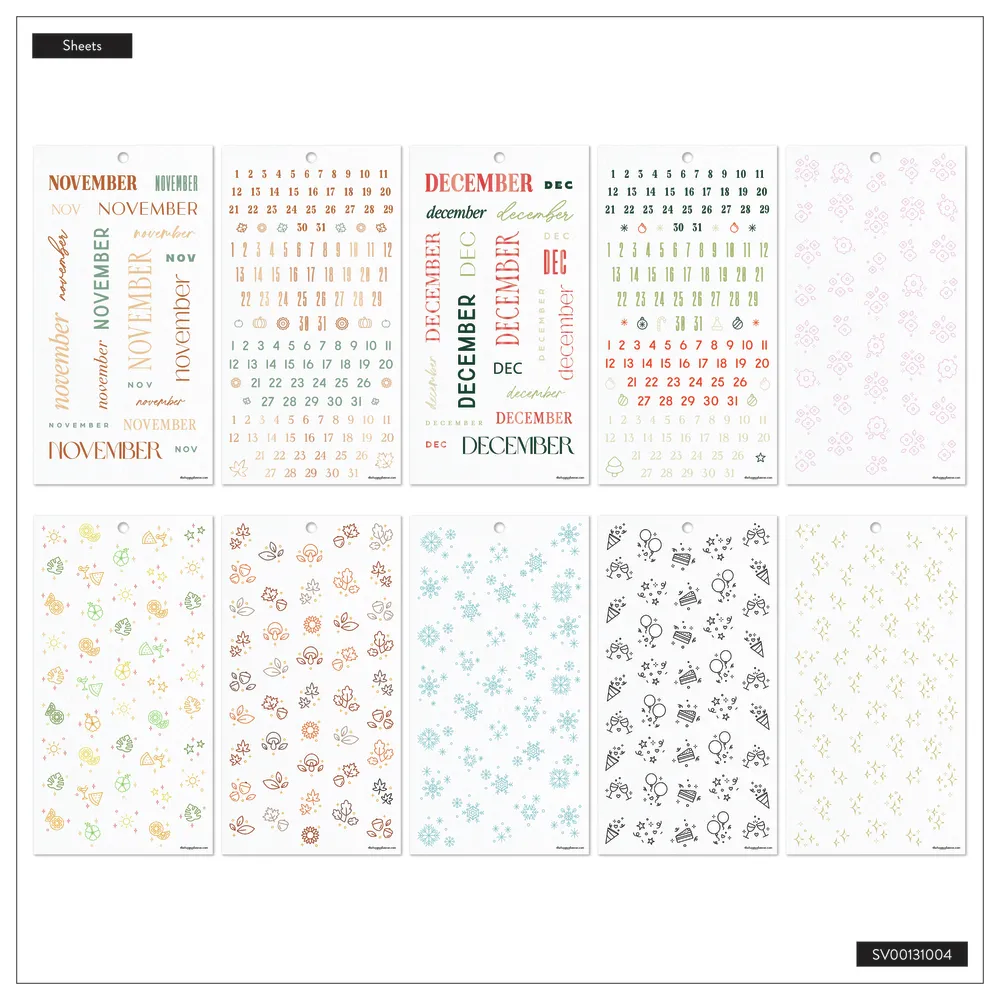 Happy Planner Colorful Months stickers classic 2218 mois