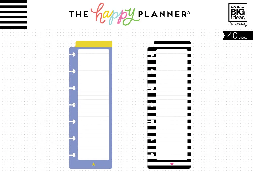 Happy Planner Star Heart bloc-notes à anneaux lot de 2