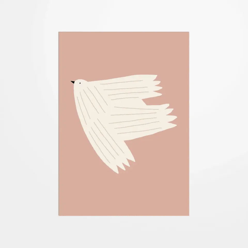 My365 Jennifer Bouron Dove carte postale illustration