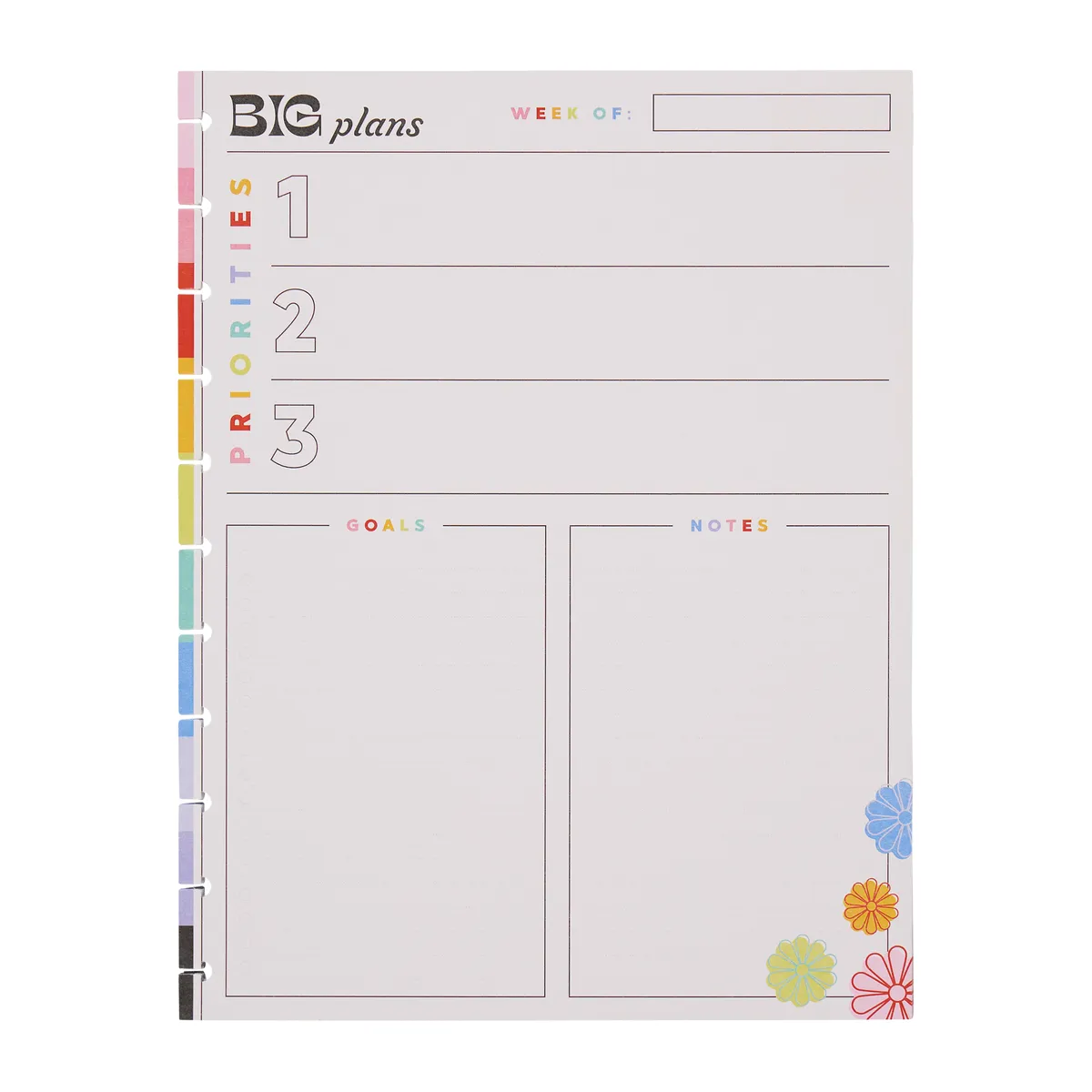 Happy Planner Happy Outlines papier recharge Big dashboard 40 dot grid