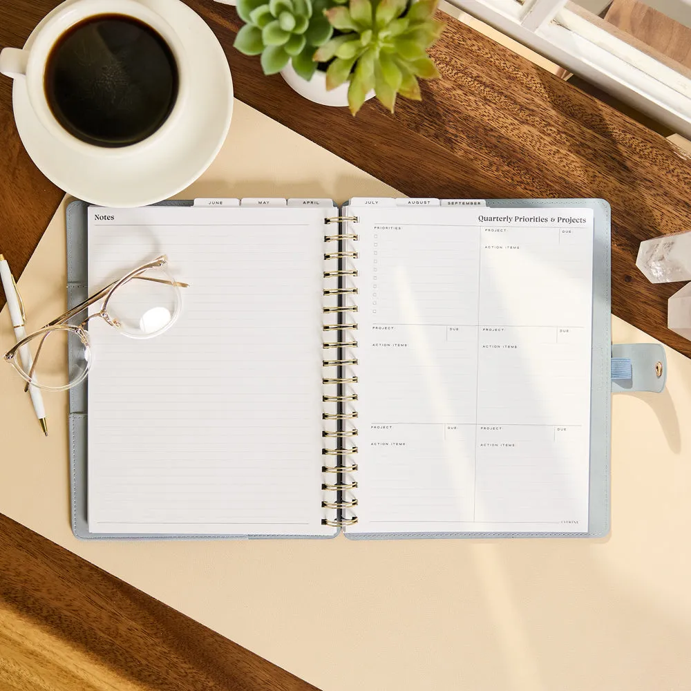 Citrine Pastel Horizon agenda 2027 spirale Classic 12 mois