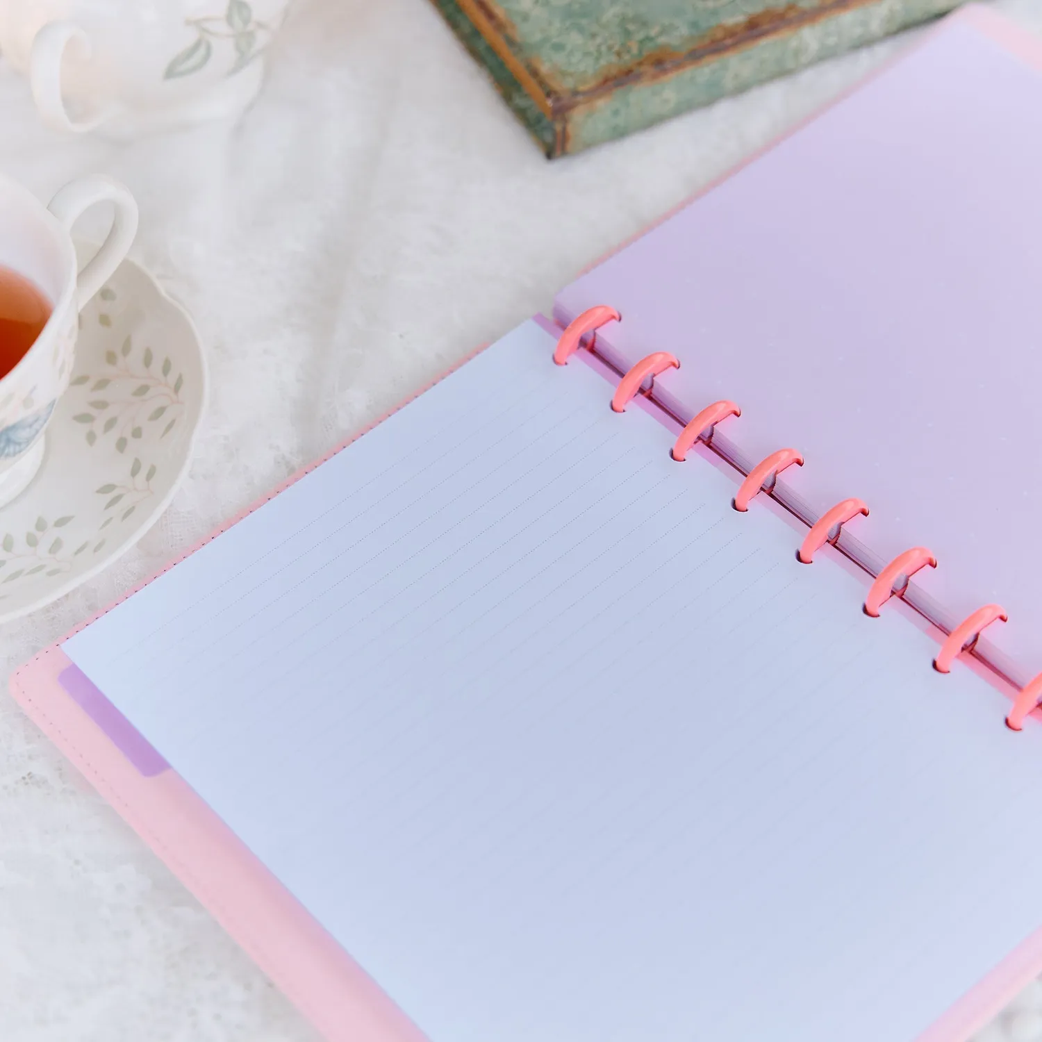 Happy Planner Polka Dot Blush carnet Classic 60 velours
