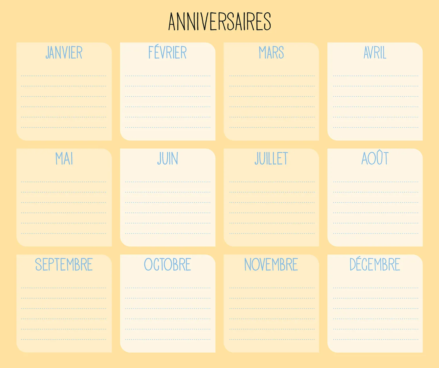 Frigobloc Hebdomadaire Compact 2025 calendrier familial frigo