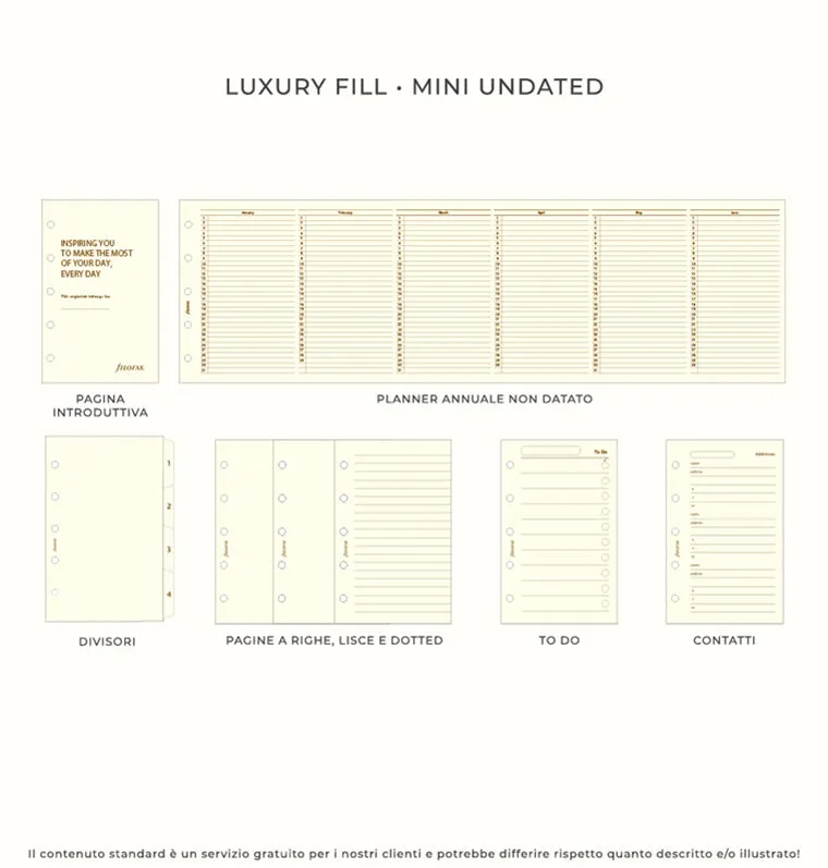 Filofax Malden Mini organiseur cuir ocre