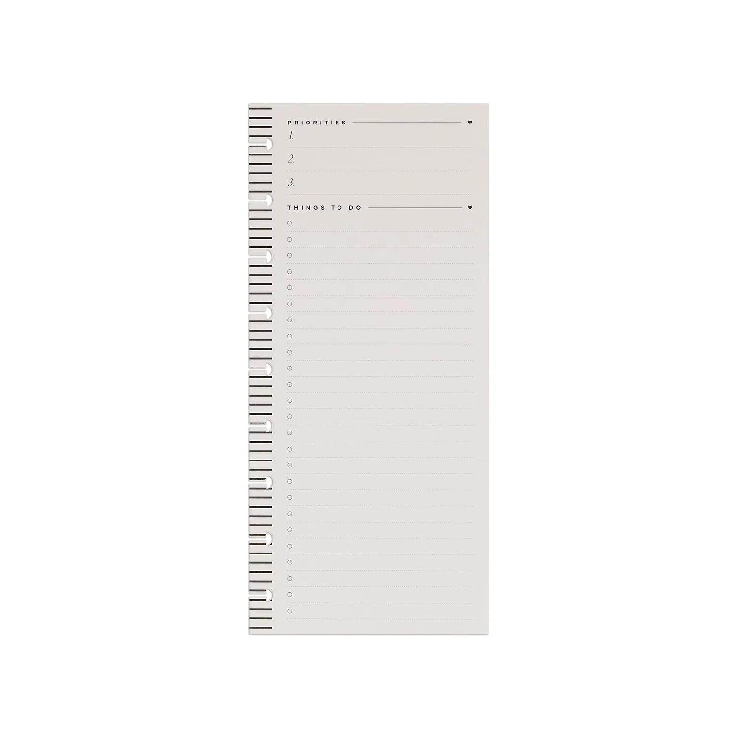 Happy Planner Love L+S recharge checklist Skinny 60 feuilles