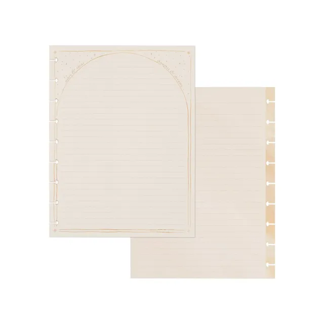 Happy Planner Modern Balance papier ligné pointillé Classic