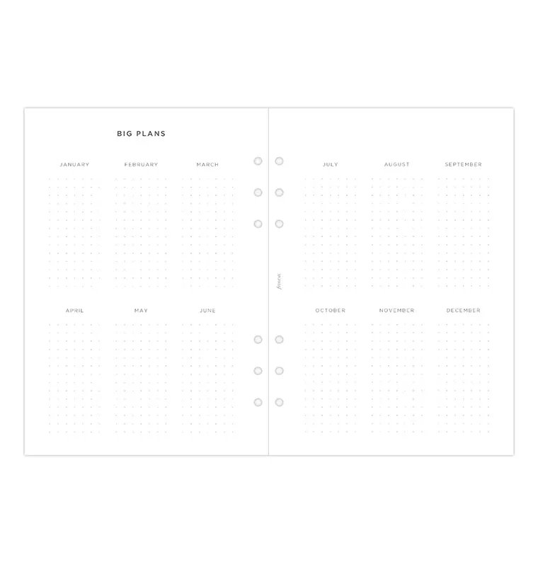 Filofax Minimal recharge agenda 2027 A5 verticale