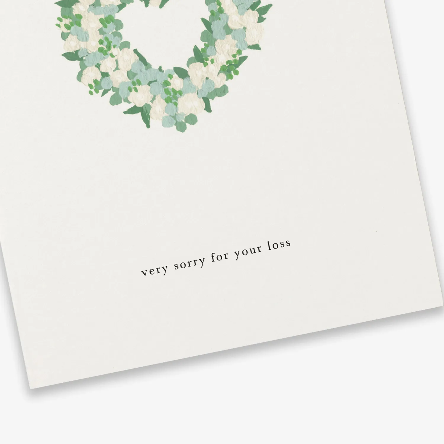 Kartotek Flower Heart carte condoléances avec enveloppe