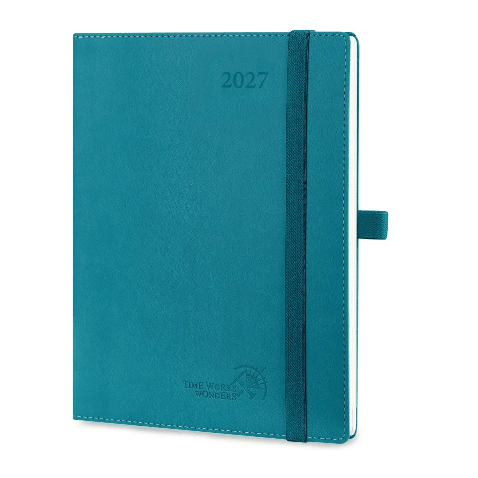 Poprun CELO7-27 agenda semainier 2027 vert pacifique