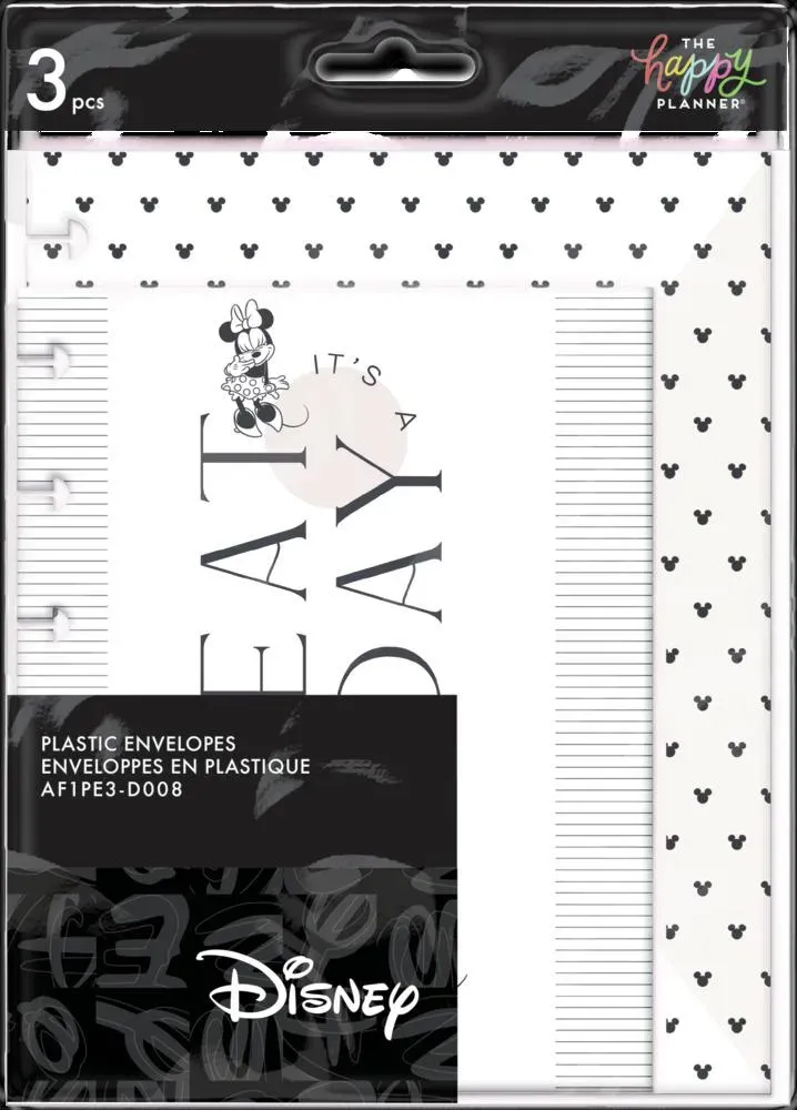 Happy Planner Disney Modern Mickey Minnie enveloppes x3