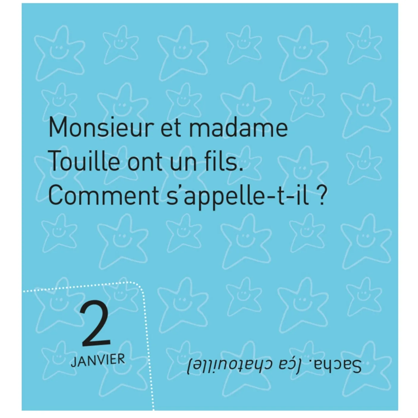 Frigobloc Monsieur et Madame 365 blagues mini calendrier enfant