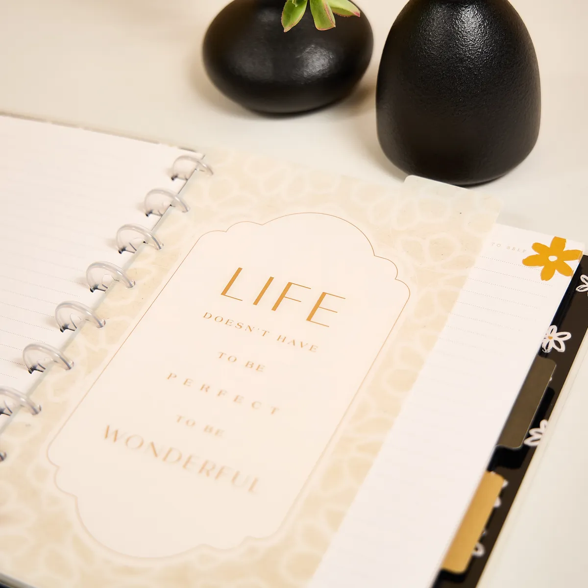 Happy Planner Modern Craft Dashboard Classic 3 intercalaires floral