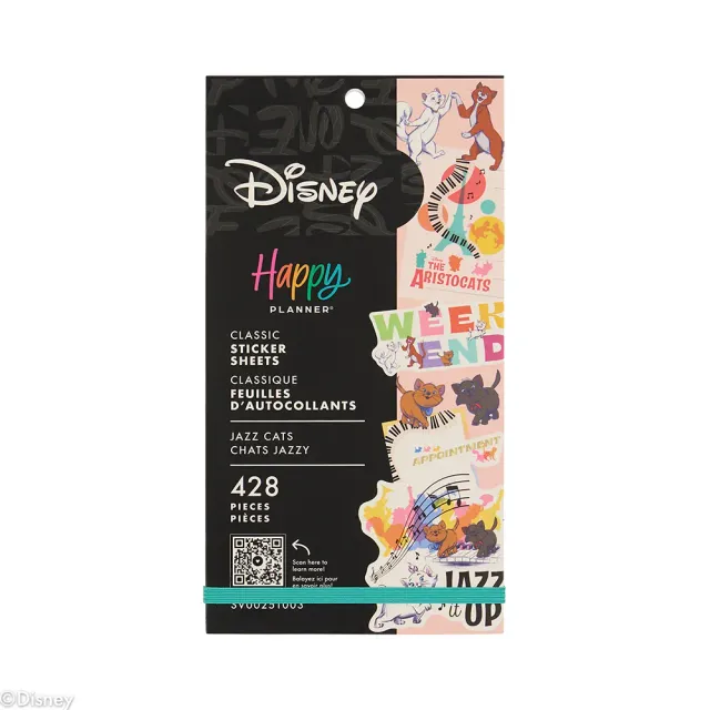 Happy Planner Disney Aristocats stickers value pack 428