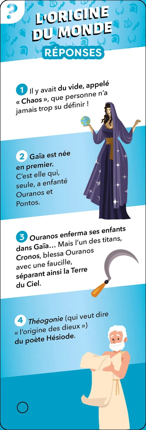 Les Incollables Éventail Passion quiz mythologie enfant