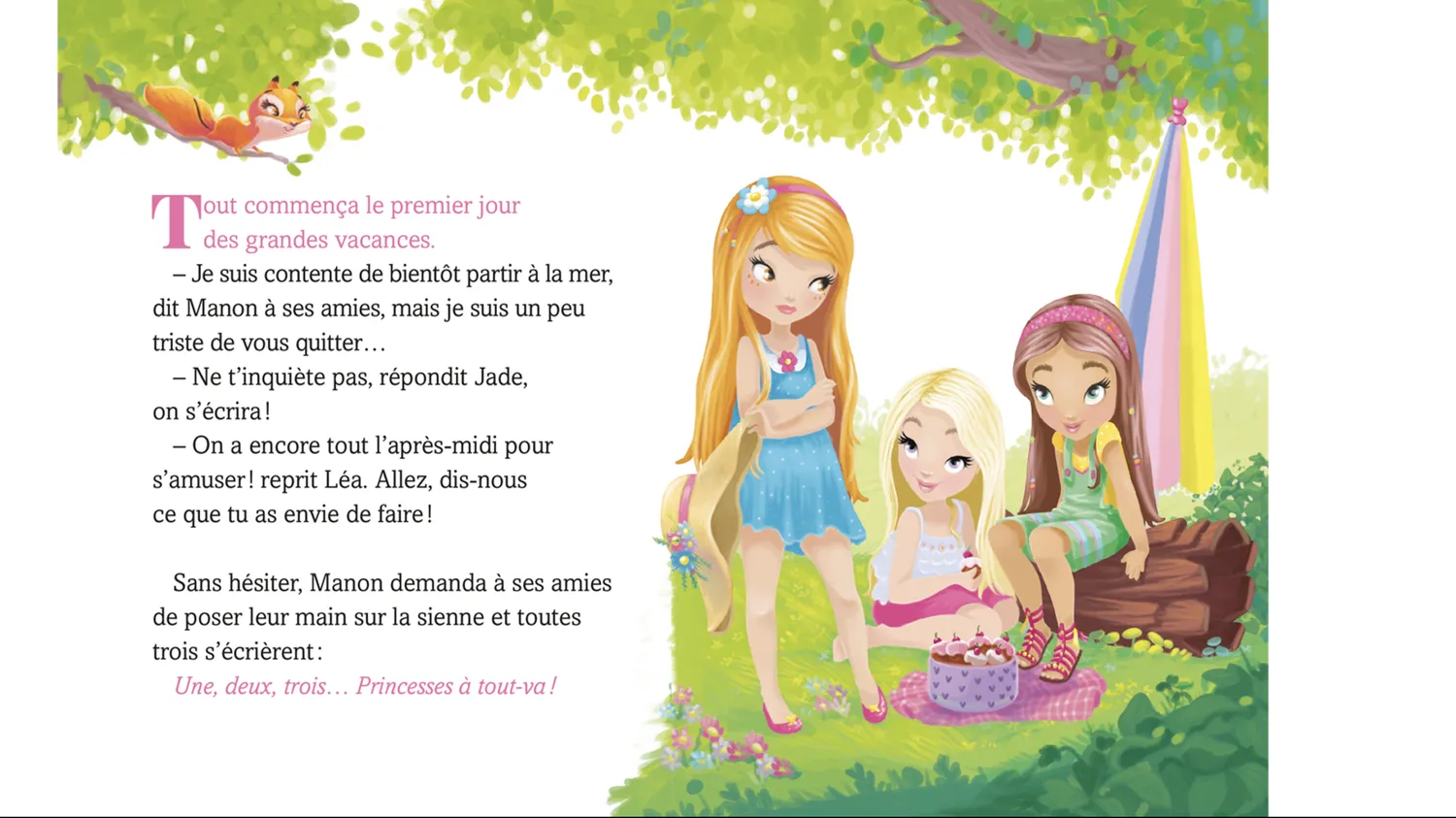Frigobloc Une Deux Trois Princesses roman lettres volées 6 ans