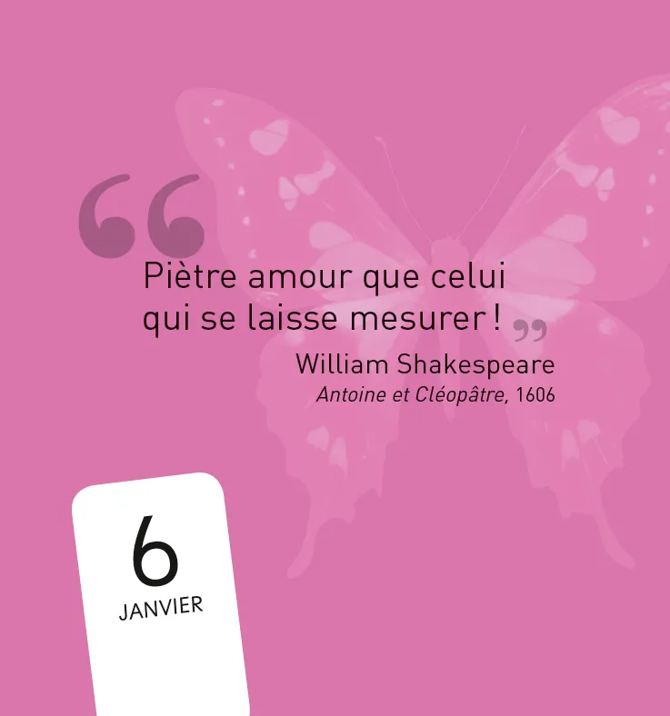 Frigobloc 365 mots d'Amour mini calendrier citations tendres