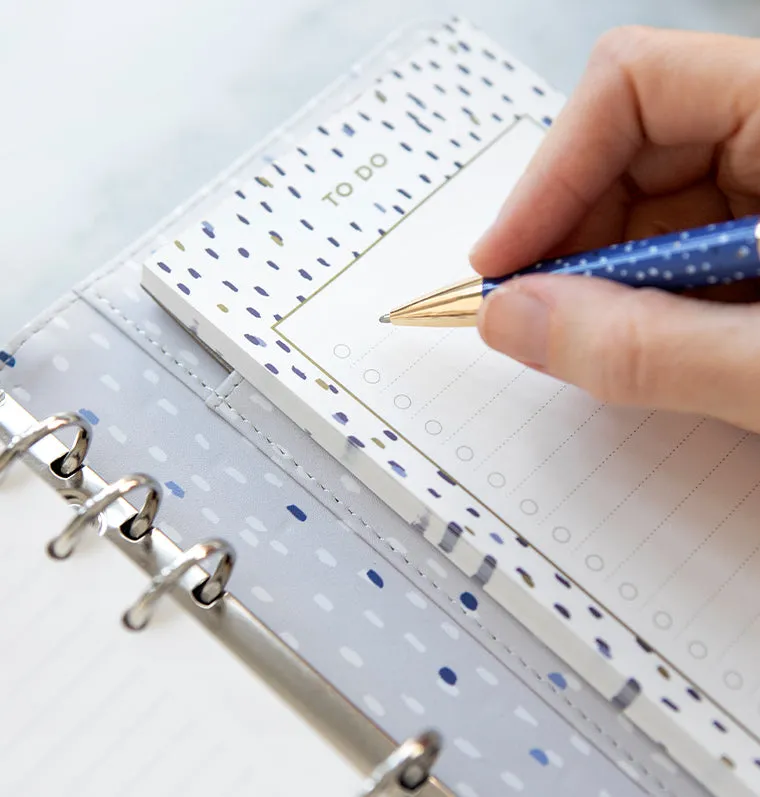 Filofax Indigo bloc-notes To Do Personal papier épais