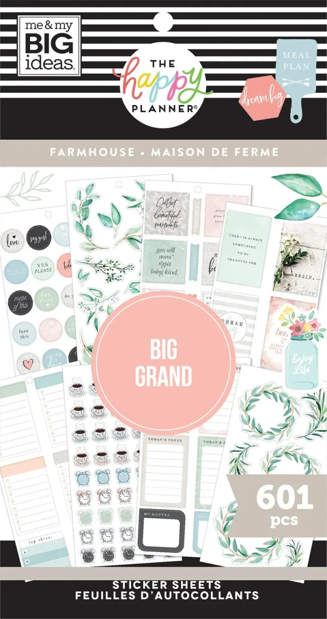 Happy Planner Farmhouse Big stickers 30 feuilles 601