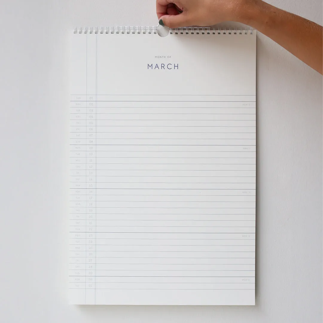 Kartotek Wall Calendar calendrier mural 2026 mensuel