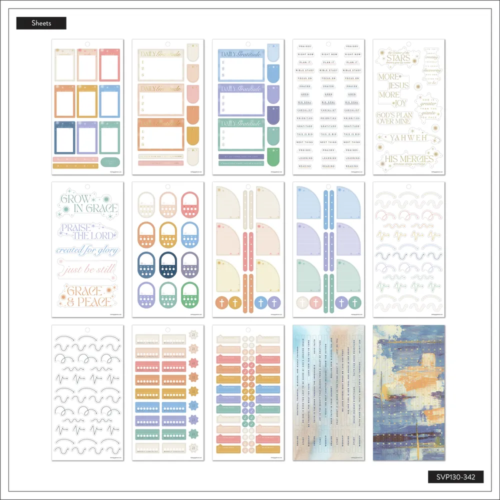 Happy Planner Beautiful Creation stickers foi 573 pièces