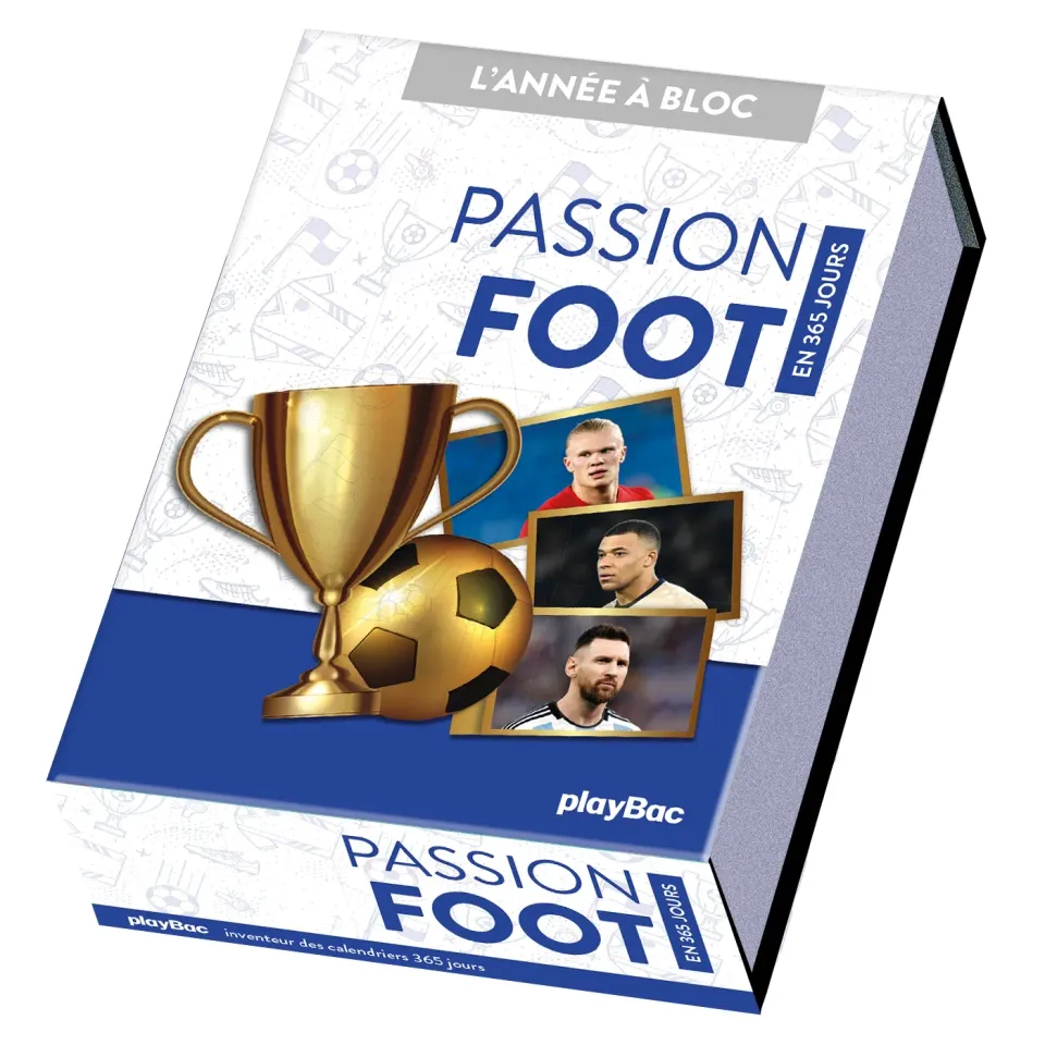 Frigobloc Passion foot Année à bloc calendrier 365 jours foot