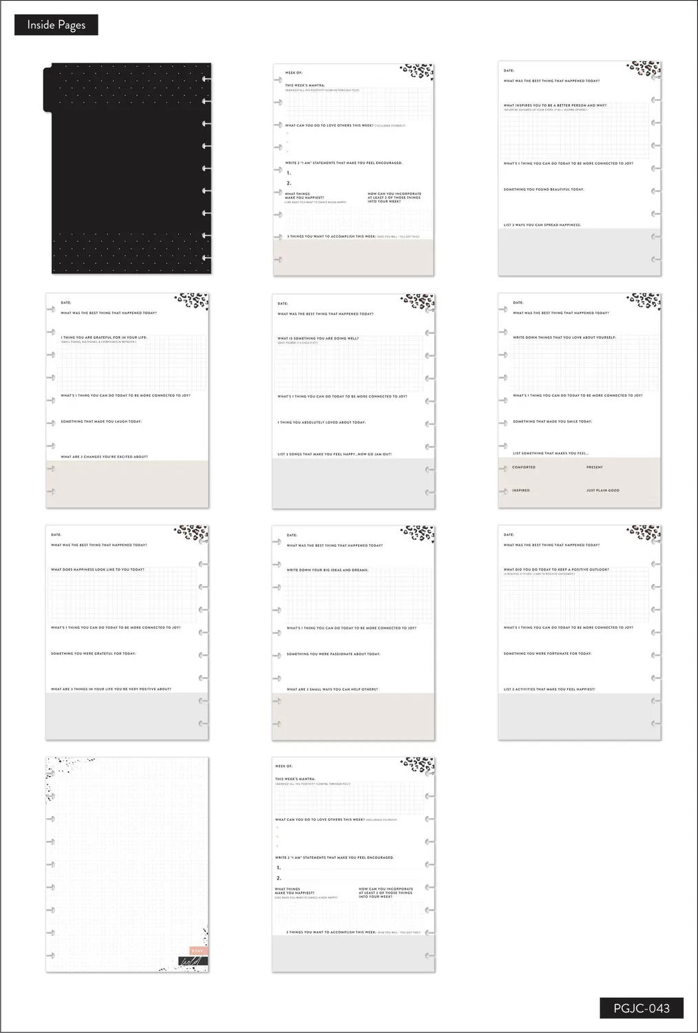 Happy Planner Wild Styled journal guidé Classic