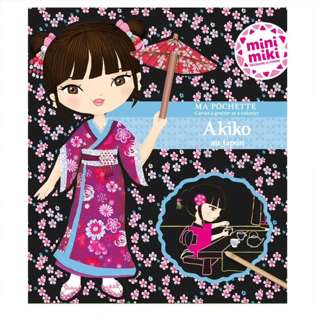 Frigobloc Minimiki pochette cartes à gratter Akiko au Japon
