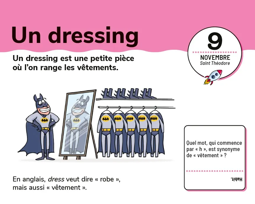 Frigobloc Les Incollables Un mot par jour CE1 chevalet vocabulaire 7-8a