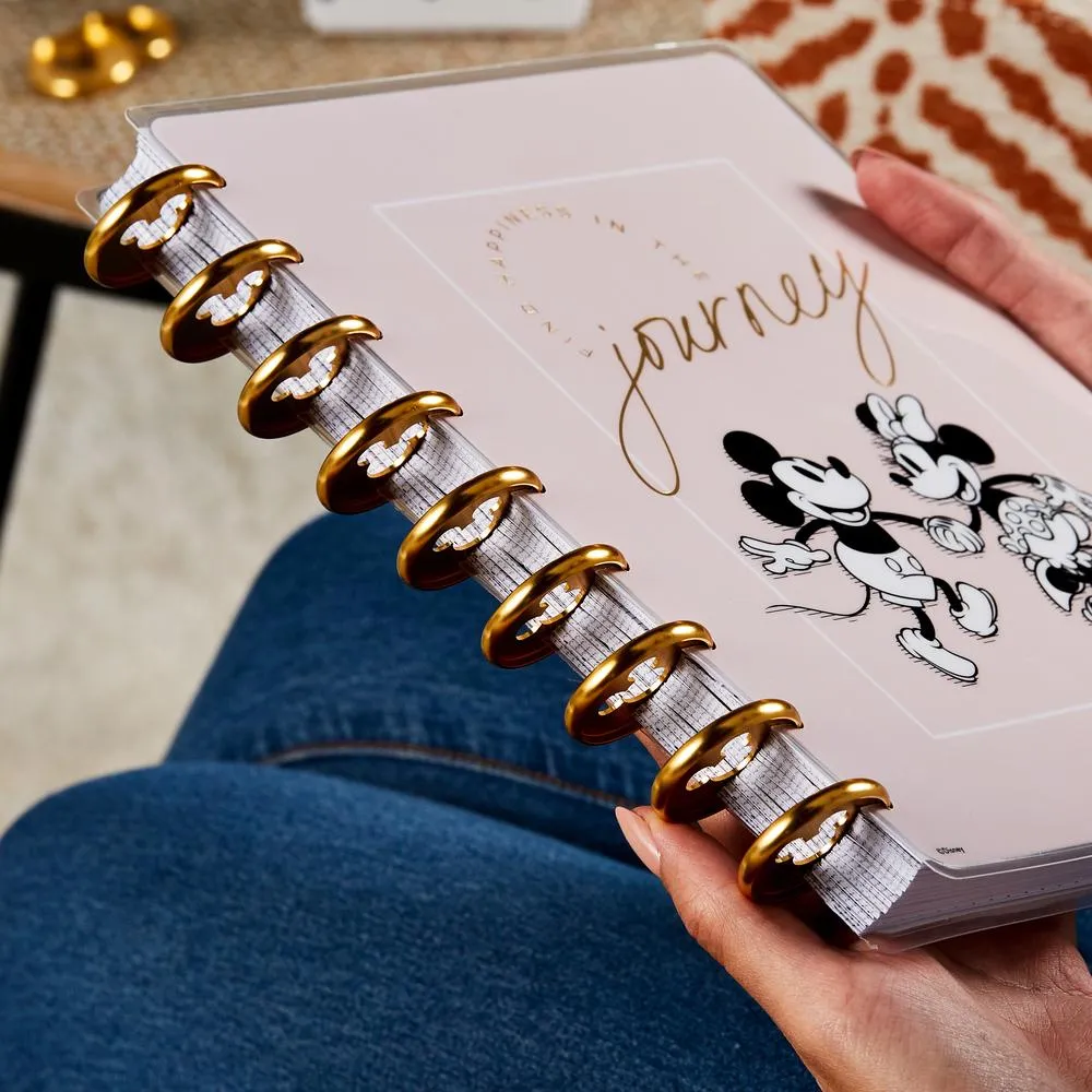 Happy Planner Mickey disques metal Medium gold x11
